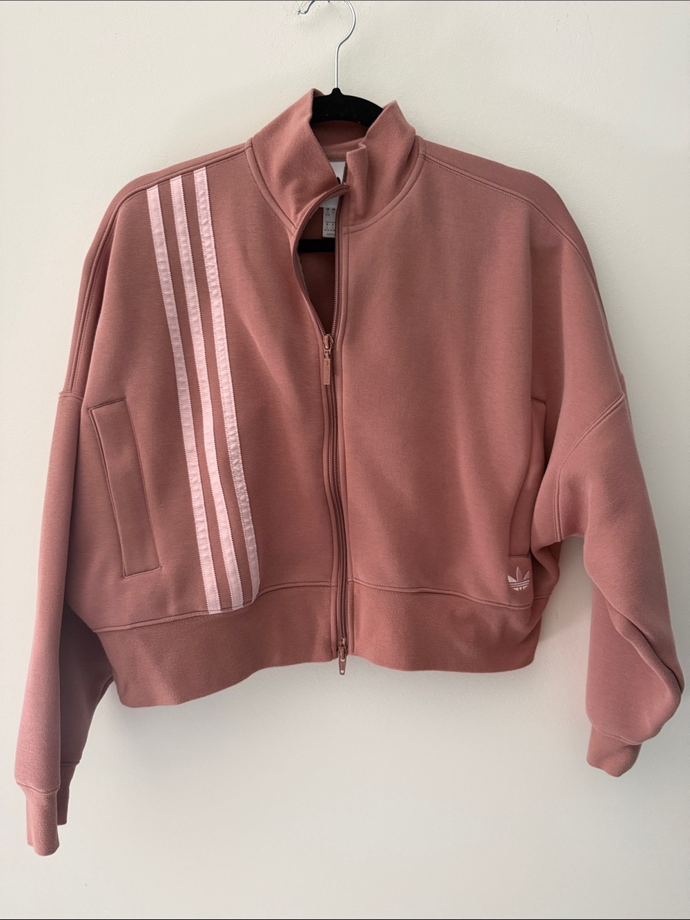 Adidas Oversized Zip Front Sweatshirt